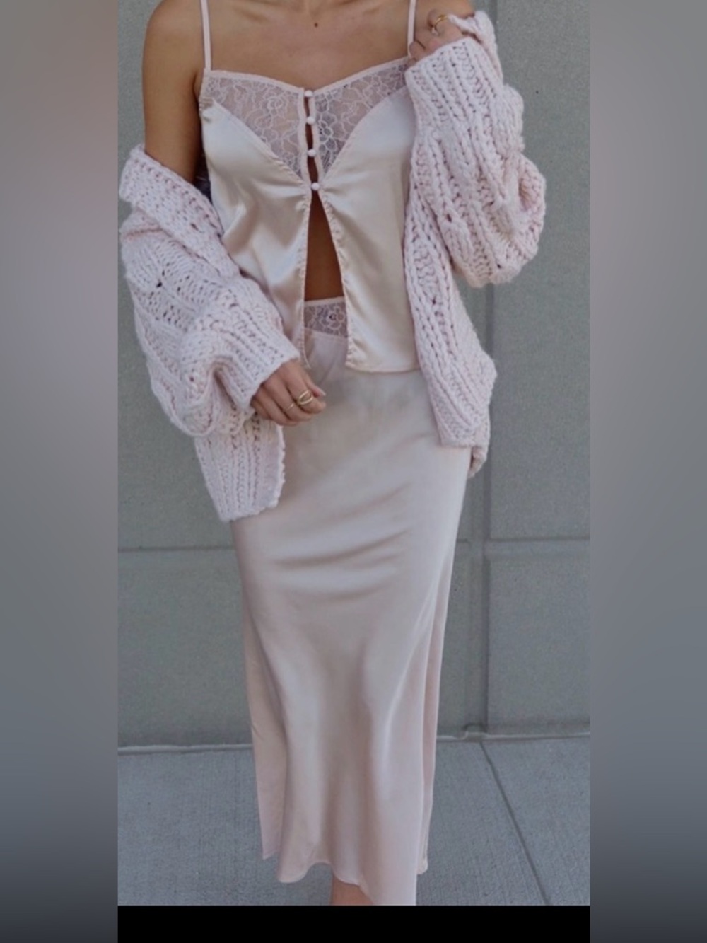 NWT Bridal Lingerie Set Satin & Lace